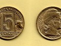 5 Centavos Argentina 1945 KM# 40. Subida por concordiense